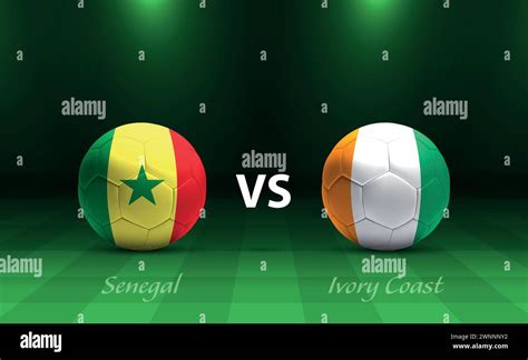 Modèle de diffusion du tableau de bord du football Sénégal vs Côte d