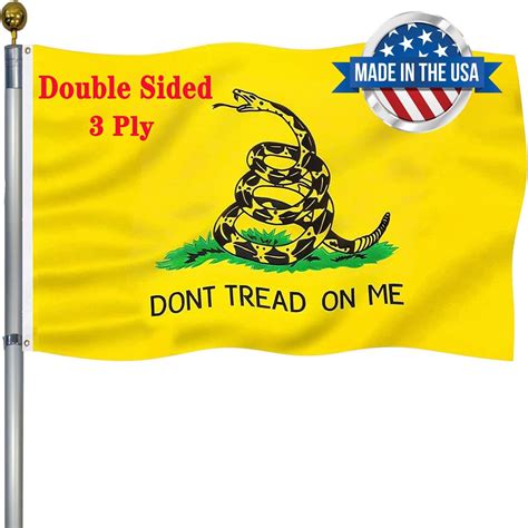 Amazon.com : Don’t Tread on Me Flag 3x5 Outdoor Double Sided- US United