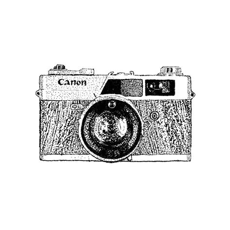 Canon Camera Drawing by James Aceino - Fine Art America