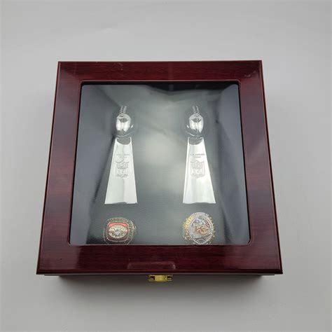 Kansas City Chiefs Premium Replica Championship RingsSet & Trophies Set ...