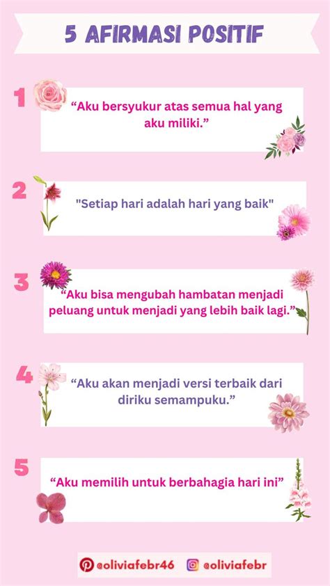 5 Afirmasi Positif Positif