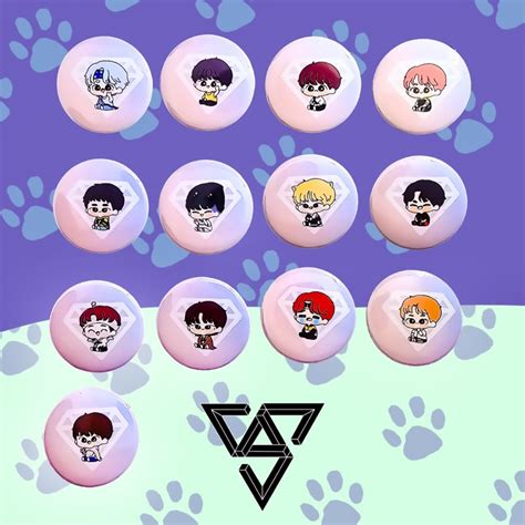 Svt Seventeen Inspired Button Pin Shopee Philippines