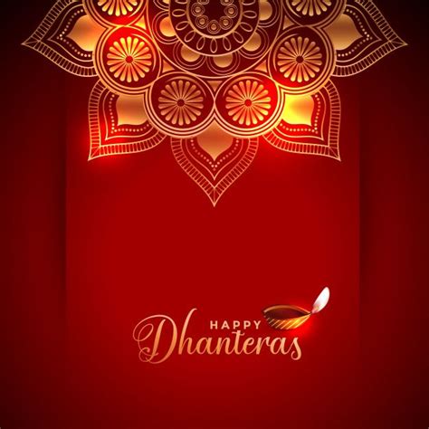 Free Vector Creative Happy Dhanteras Card Happy Dhanteras Wishes