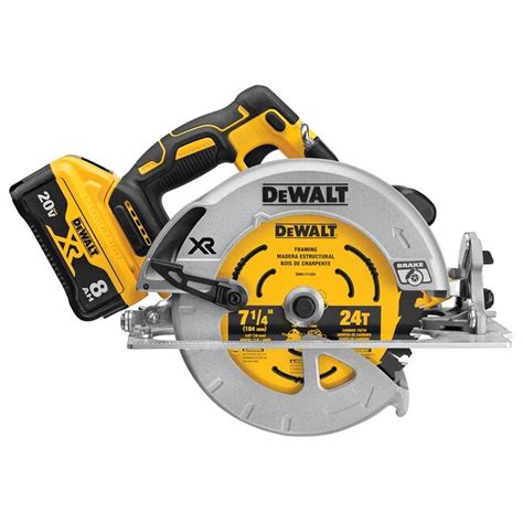 Dewalt Xr Power Detect 20 Volt Max 7 14 In Brushless Cordless Circular Saw 1 Battery And