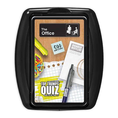 The Office Us Top Trumps Quiz Board Games Zatu Games