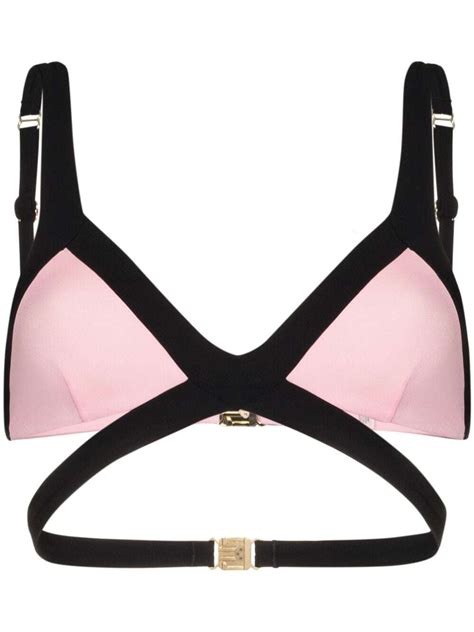 Agent Provocateur Mazzy Triangle Bikini Top Pink Editorialist