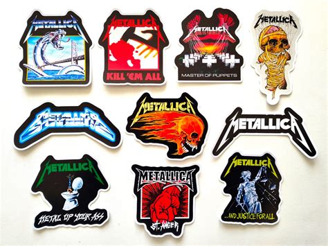 Metallica Sticker Pack (10 Stickers) – Omni-Cult