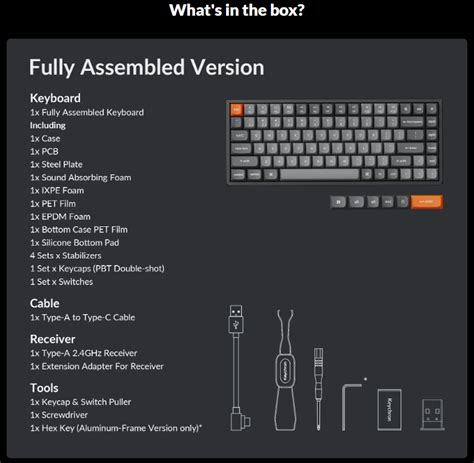 KEYCHRON K MAX ANSI LAYOUT KEY FULL ASSEMBLED RGB HOT SWAP WIRELESS QMK MECHANICAL