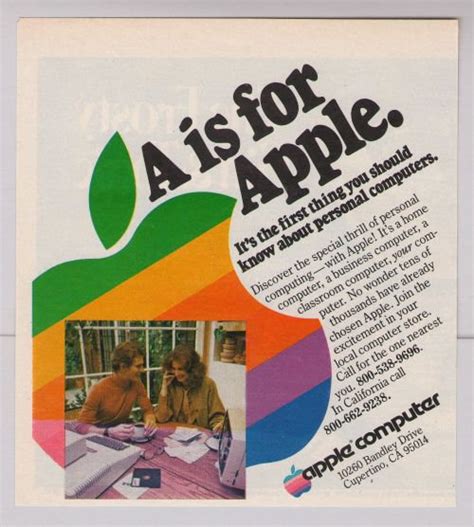 Apple Computer 70s Print Ad Vintage Advertisement 1977