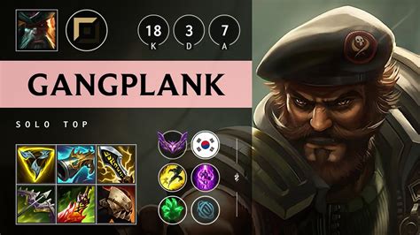 Gangplank Top Vs Kennen Legendary KR Master Patch 14 18 YouTube