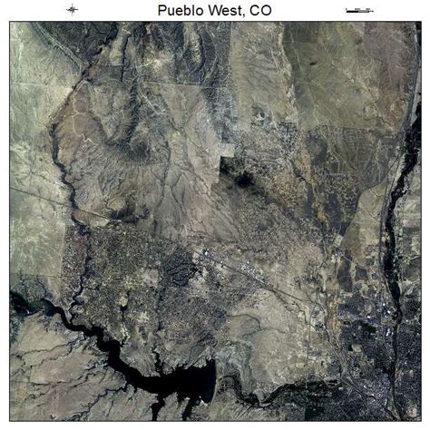 Aerial Photography Map of Pueblo West, CO Colorado