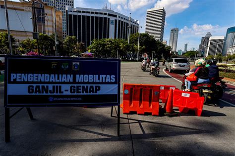 Akhir Pekan Peraturan Ganjil Genap Kendaraan Di Jakarta Tetap Berlaku