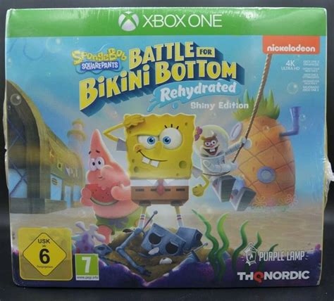 XBOX ONE SPONGEBOB Squarepants Bataille pour Bikini Bas Rehydrated Shiny Édition EUR 154 45
