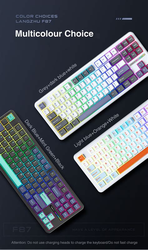 AULA F F Pro Keys Tri Mode Mechanical Keyboard RGB Hot Swap Wireless Customized Keyboard