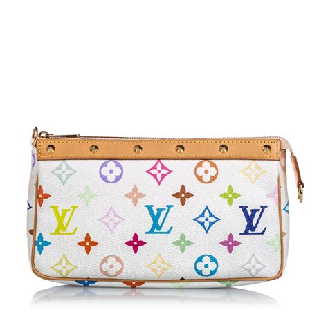 Venta Louis Vuitton Pochette Monogram Multicolore White En Stock