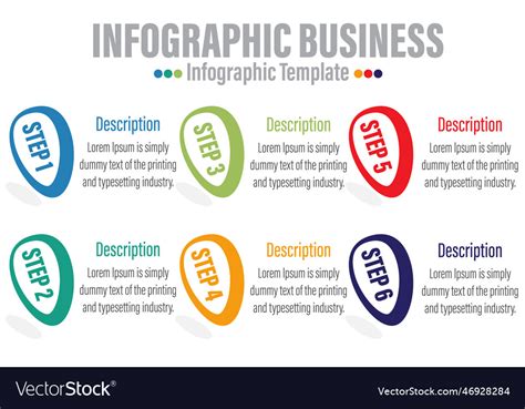 Timeline business for infographics Royalty Free Vector Image