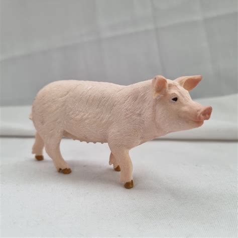 Jual Figur Hewan Babi Betina Pig PVC Miniatur Detail Rapi Panjang 9 5cm