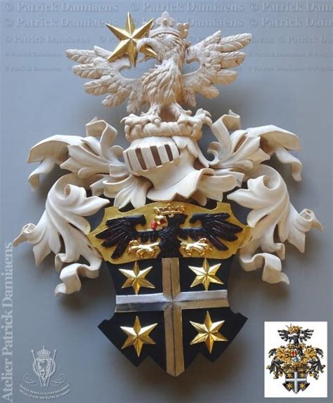 Coat Of Arms Carved In Wood Heraldic Woodcarving Heral Flickr