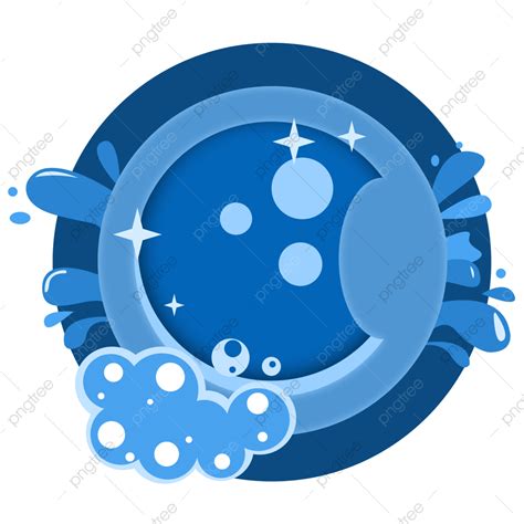 Laundry Wash PNG Image, Blue Washing Machine Door For Laundry Logo ...