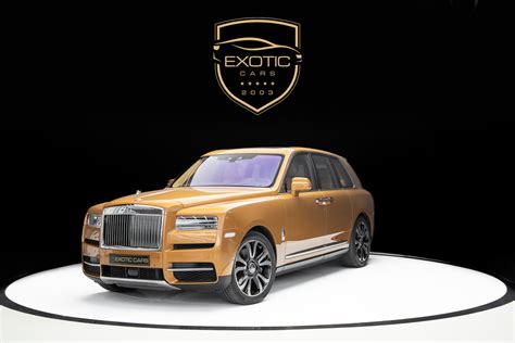 Used 2019 Gold Rolls Royce Cullinan For Sale in Dubai, UAE