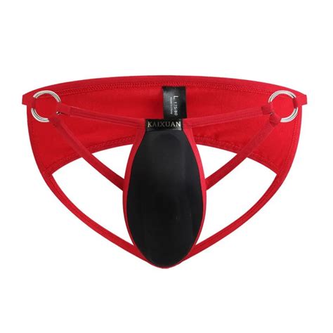 Hommes String G String Jockstrap Push Up Tasse Rembourr Am Lioration P Nis Pochette Gay Culotte
