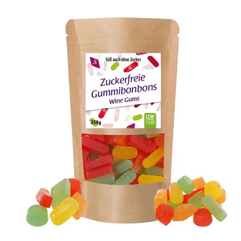 Zuckerfreie Gummibonbons Wine Gums Von Lcw G Beutel Zuckerfrei