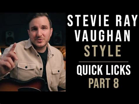 Stevie Ray Vaughan Style Blues Lick Youtube