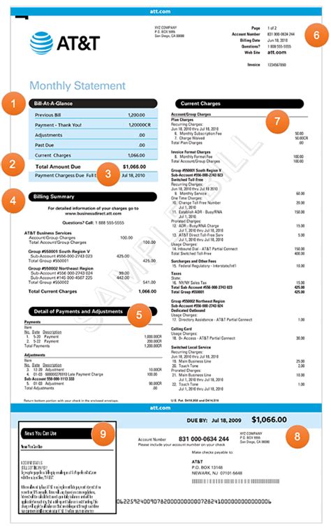 Bill Landline Payments Invoice