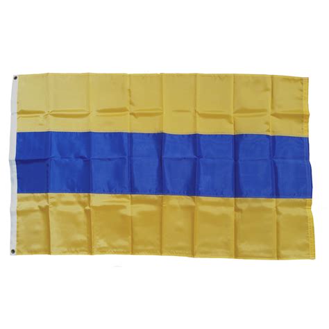 Yellow with Blue Stripe Flag (56.5in x 36in) - SGD Golf