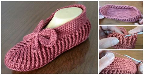 Simple Crochet Slippers for any size - Crochet Kingdom