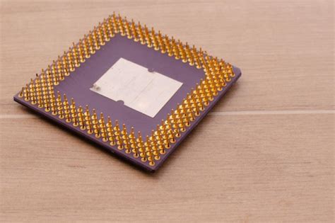 Chip De Computadora De La Unidad Central De Procesador De La Cpu En El