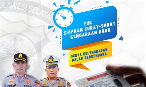 Operasi Zebra Pallawa Segera Digelar Di Sidrap Pengendara Siap