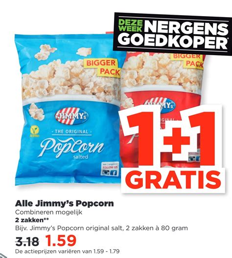 Alle Jimmy S Popcorn Aanbieding Bij Plus