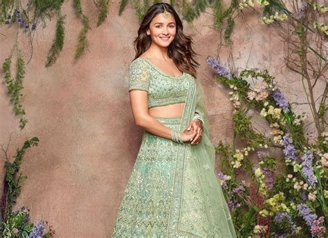 Alia Bhatt Looks Resplendent In Scintillating Mint Embellished Lehenga