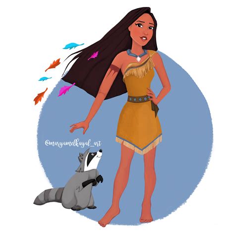 Artstation Pocahontas Disney Princess Fan Art