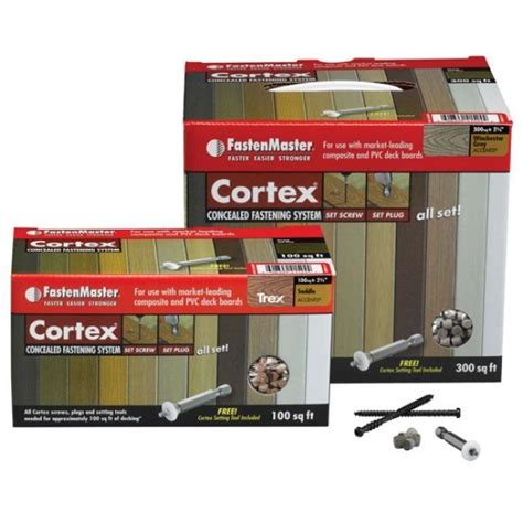 Trex Cortex Hidden Fasteners Transcend | Lexington Deck Supplies