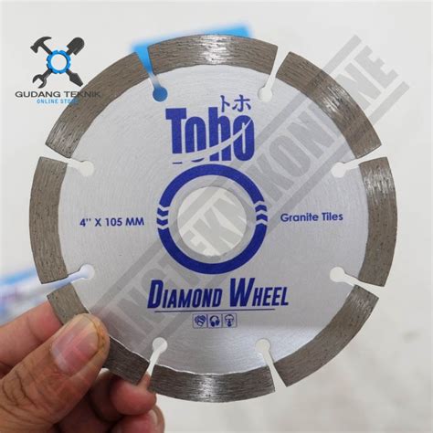 Mata Potong Keramik Granit TOHO Wet Dry Turbo X 4Inch Diamond