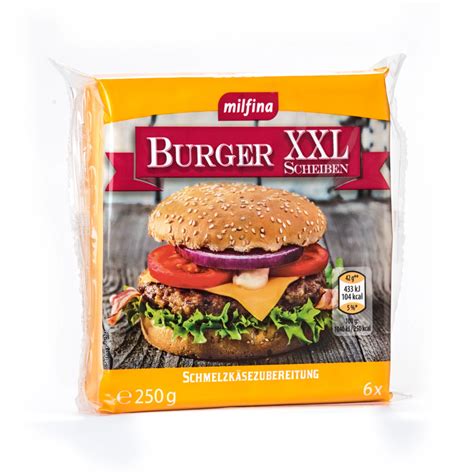 MILFINA Schmelzkäse Scheiben Burger XXL ALDI SUISSE