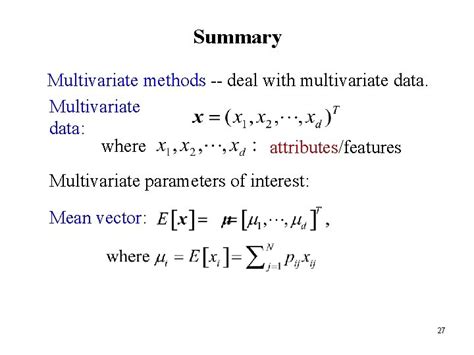 ch  multivariate methods   multivariate data