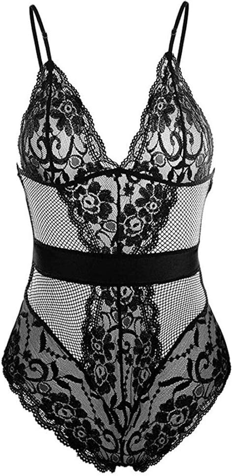 Evbea Lingerie Sexy Donna Hot Per Sesso Biancheria Intima Del Pizzo Teddy Lingerie Scollo A V