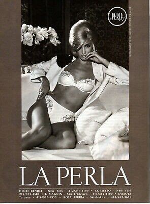 Vintage Advertising Print Fashion Ad Underwear La Perla Sexy Blonde Behive Style Ebay