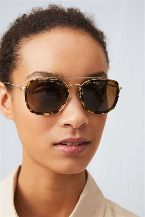 Tortoise Shell Aviator Sunglasses