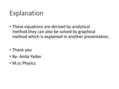 Equations Of Motion Powerpoint Slides Learnpick India