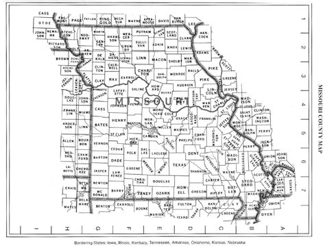 Detailed Missouri State County Map Missouri State Usa Maps Of The