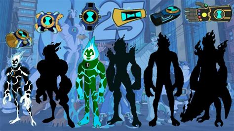 Ben 23 Heatblast Alien All Versions With Different Omnitrix Fan Made