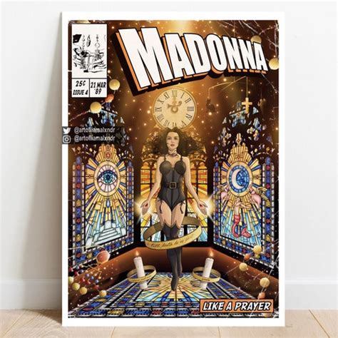 Madonna Print True Blue Comic Cover Art Etsy Uk