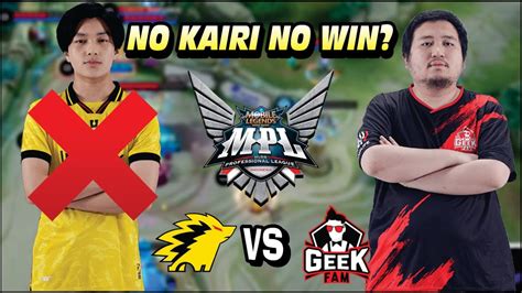 Did KAIRI S ABSENCE COST ONIC The GAME Onic Vs Geek Fam In MPL ID S12