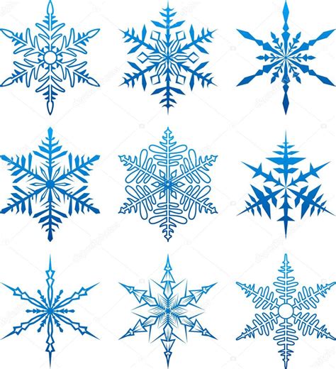 Vector Snowflakes Stock Vector Maxborovkov