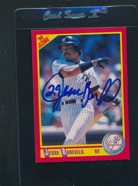 Score Jesse Barfield Yankees Signed Auto B Ebay