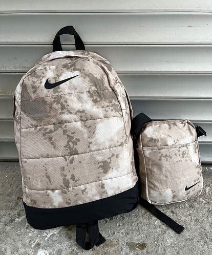 Рюкзак мужской + Барсетка (Сумка через плечо) Nike камуфляжный бежевый ...